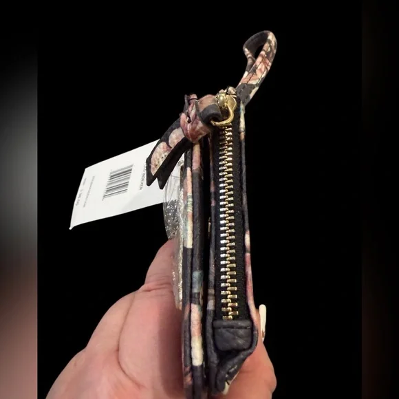 Steve Madden Black and Pink Floral Wallet - Picture 7 of 13